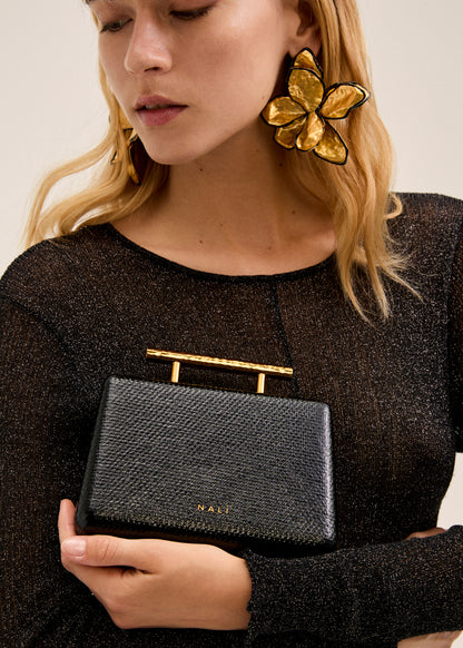 Printed Ivy Clutch