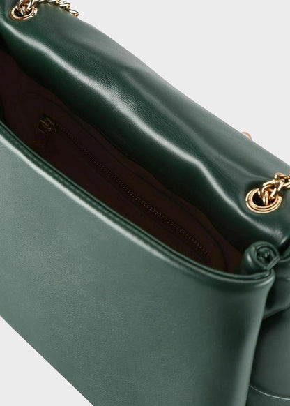 Borsa da spalla con logo frontale