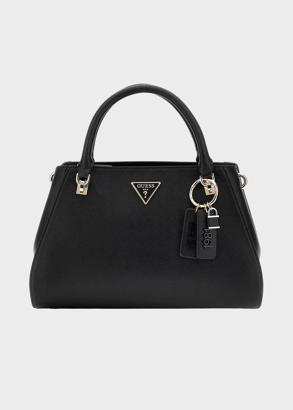 Borsa a mano Noelle II con tracolla e logo all over