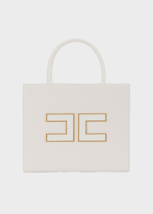 Borsa a mano media con tracolla e logo