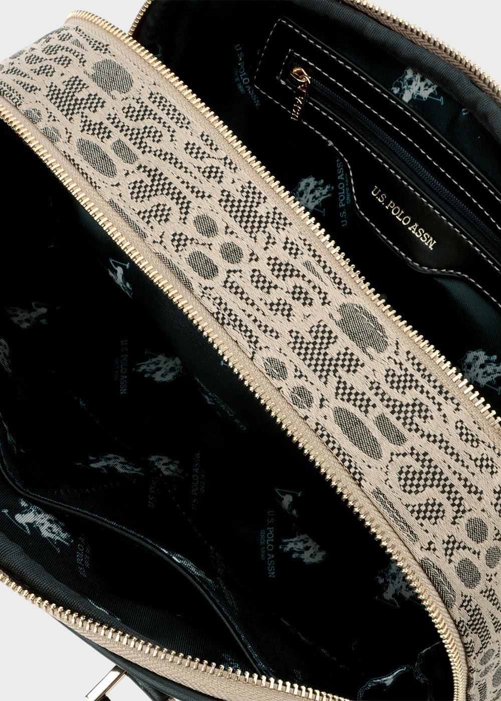 Borsa a spalla Jacquard in tessuto