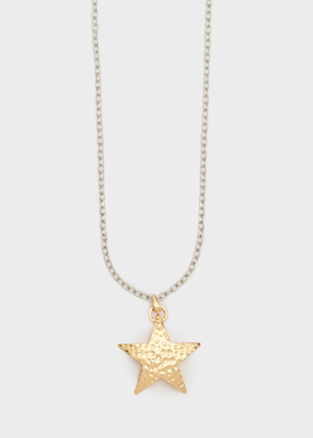 Collana Chain stella martellata
