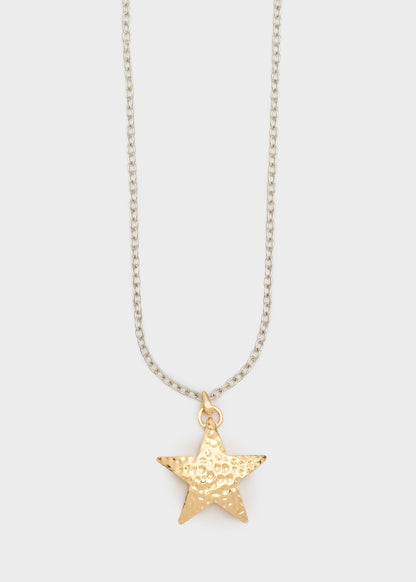 Collana Chain stella martellata