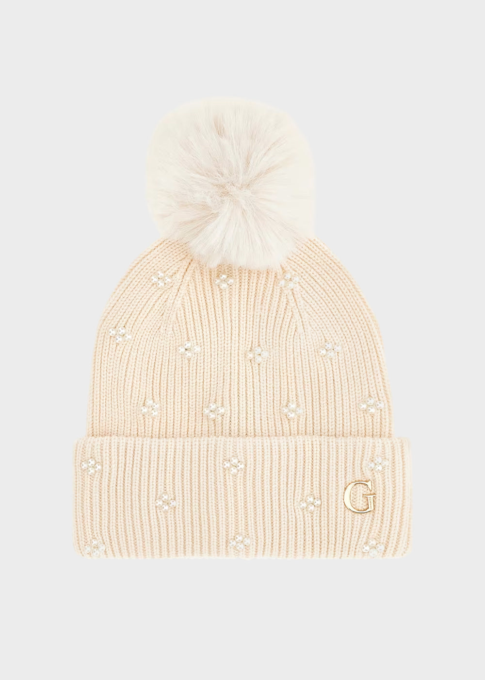 Cappello con logo frontale e perline