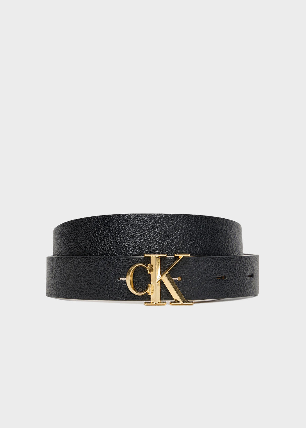 Cintura reversibile in pelle con logo (2,5 cm)