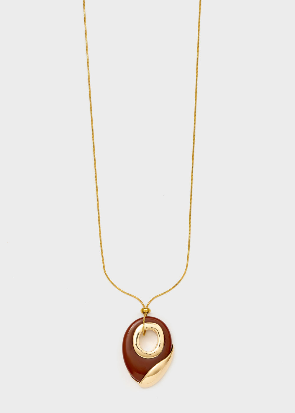 Collana Luna regolabile bordeaux