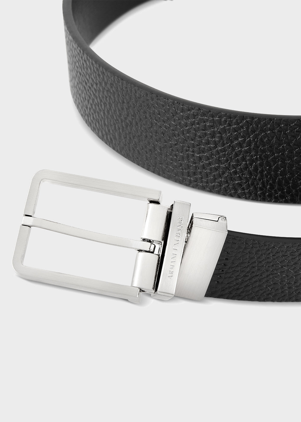 Set cintura reversibile con due fibbie (3 cm)