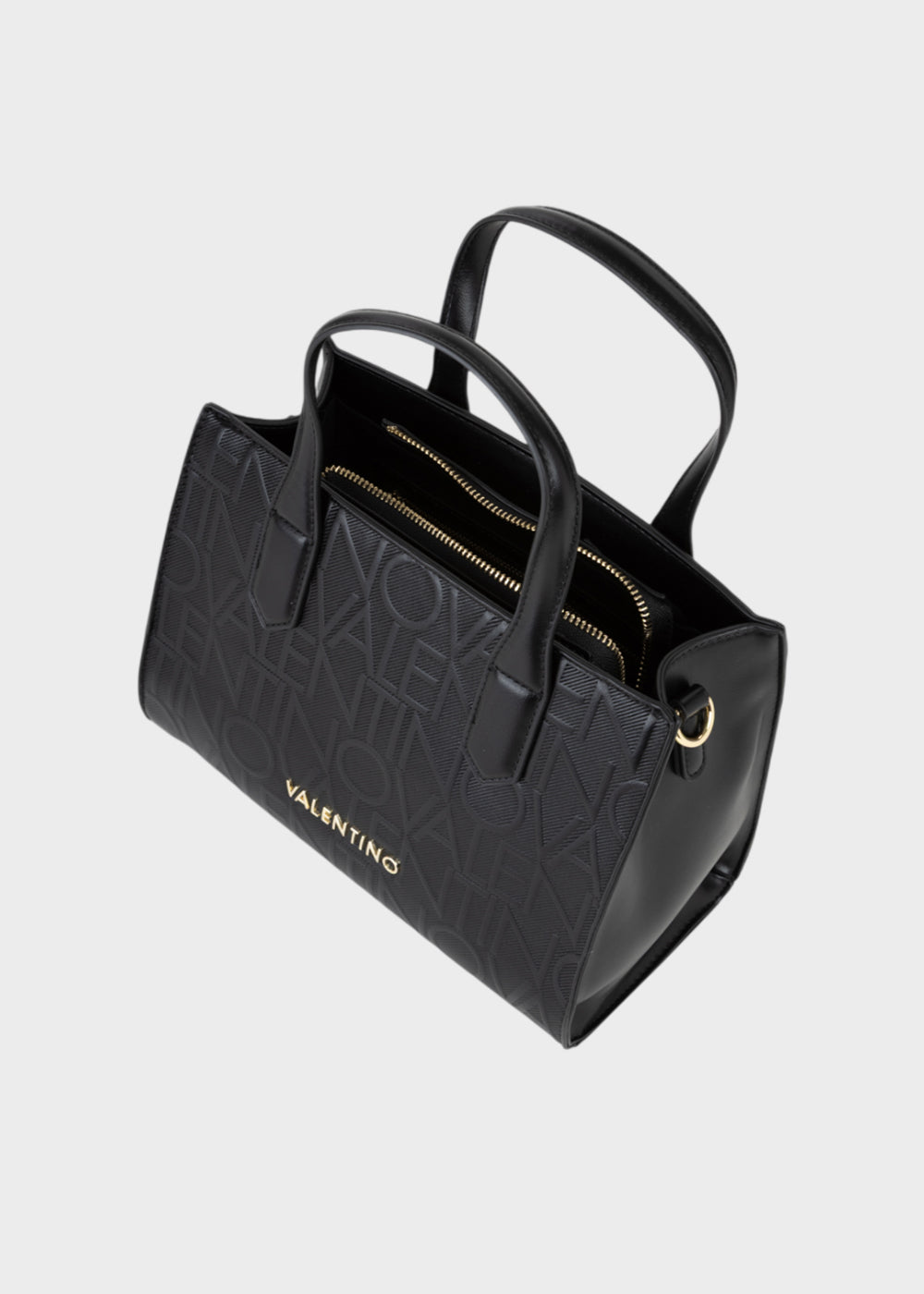 Borsa a mano Ginevra Re con tracolla e logo all over-3
