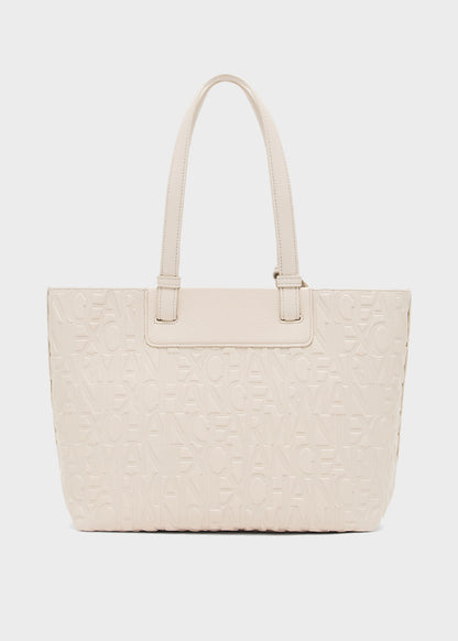 Liz Pebble M shopping bag with all-over logo