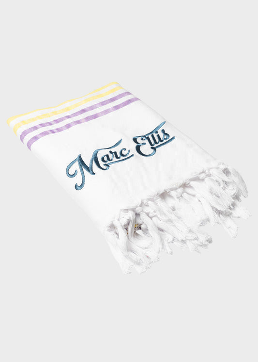 Telo da mare con Logo in cotone leggero