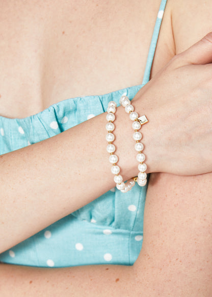 BRACCIALE TWO-ROWS PERLE