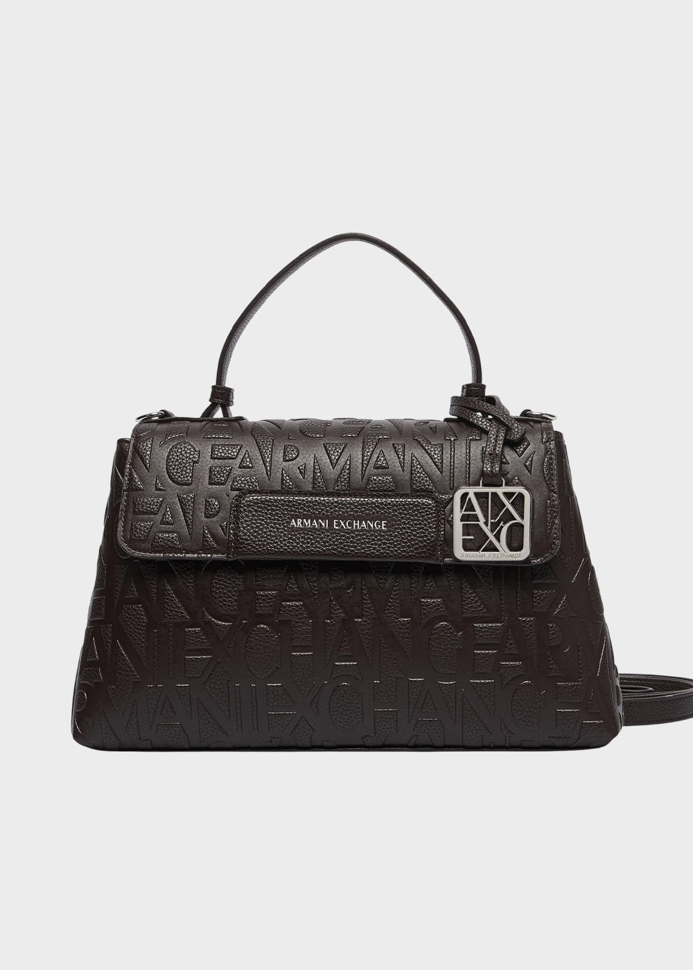 Borsa a mano con tracolla Liz Pebble con logo all over