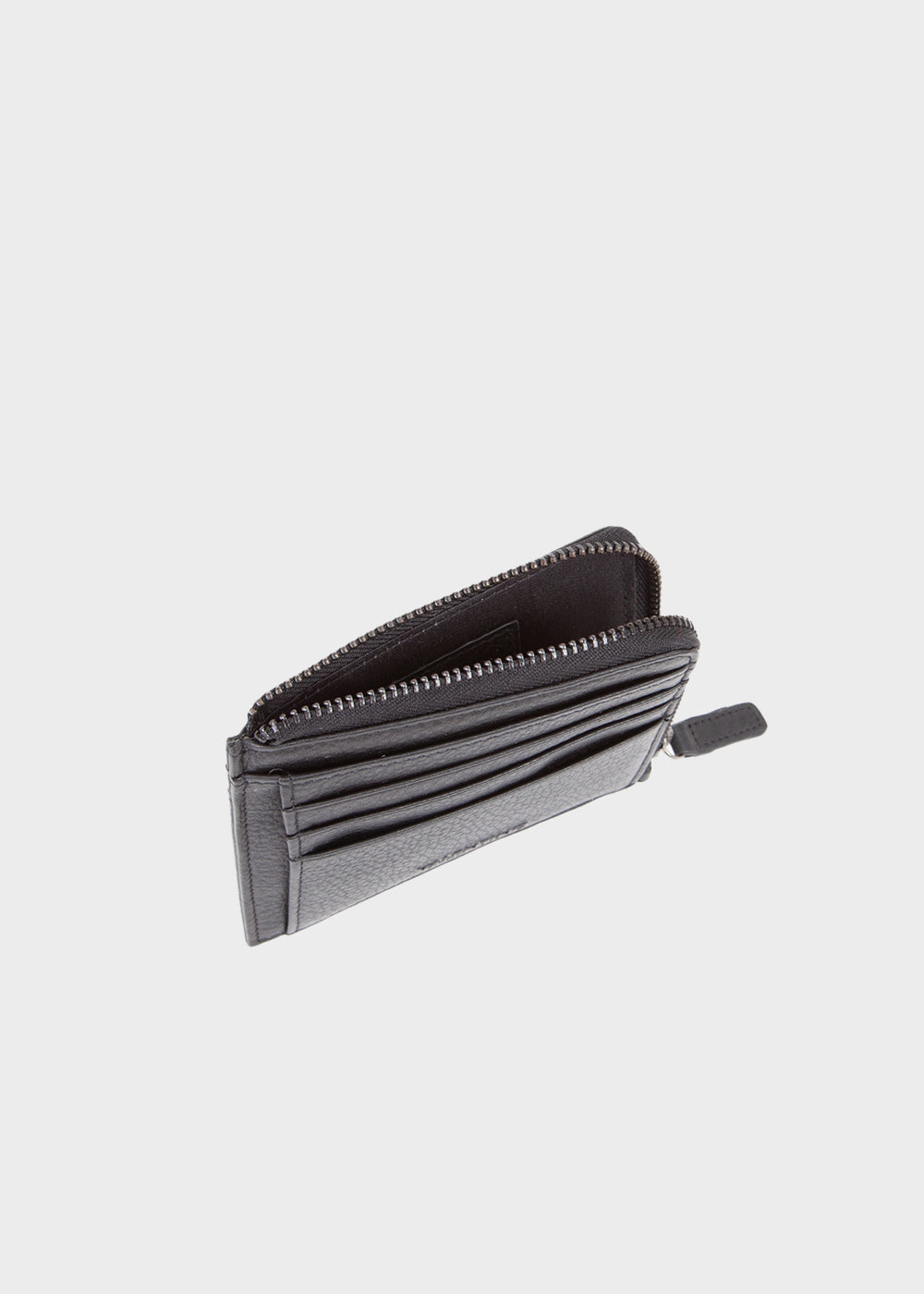 Portacarte con zip Sodaro in pelle