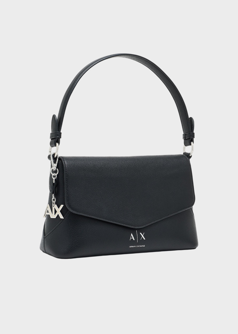Borsa a spalla Isabel con manico e chiusura a patta-4