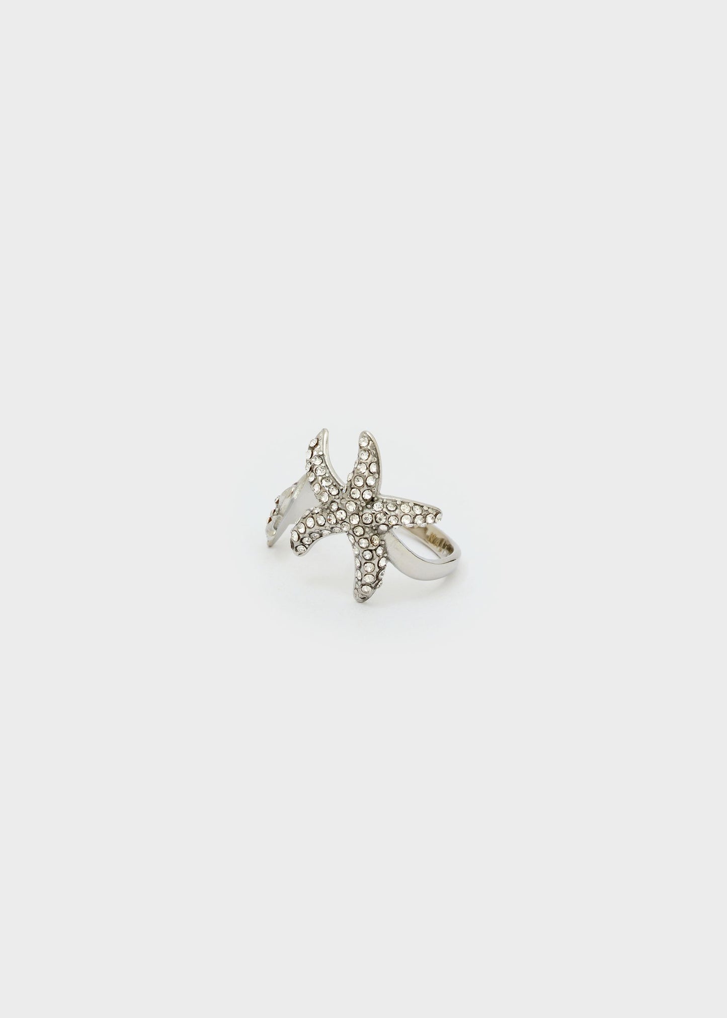Anello in acciaio regolabile Stelle Marine