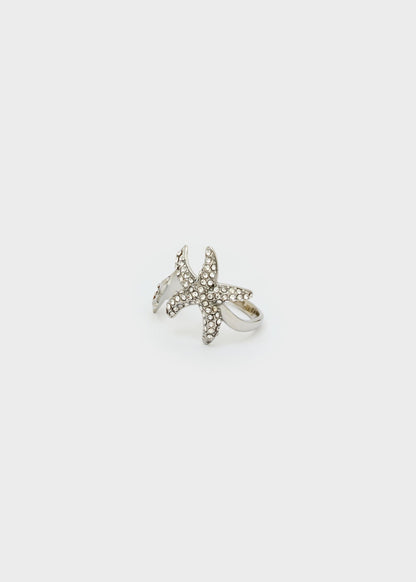 Anello in acciaio regolabile Stelle Marine