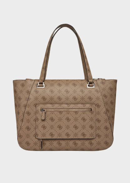 Borsa a spalla grande Calebra con logo all over