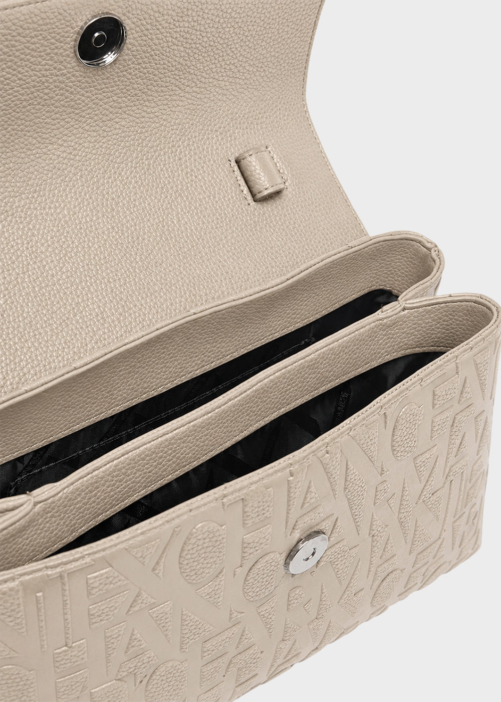 Borsa a mano con tracolla Liz Pebble con logo all over-5
