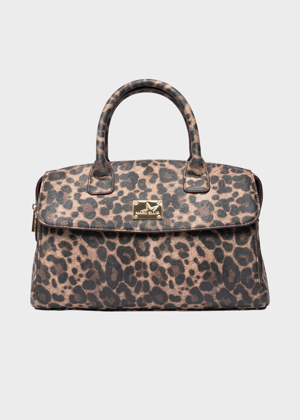 Borsa a mano Alysa Leopard con tracolla