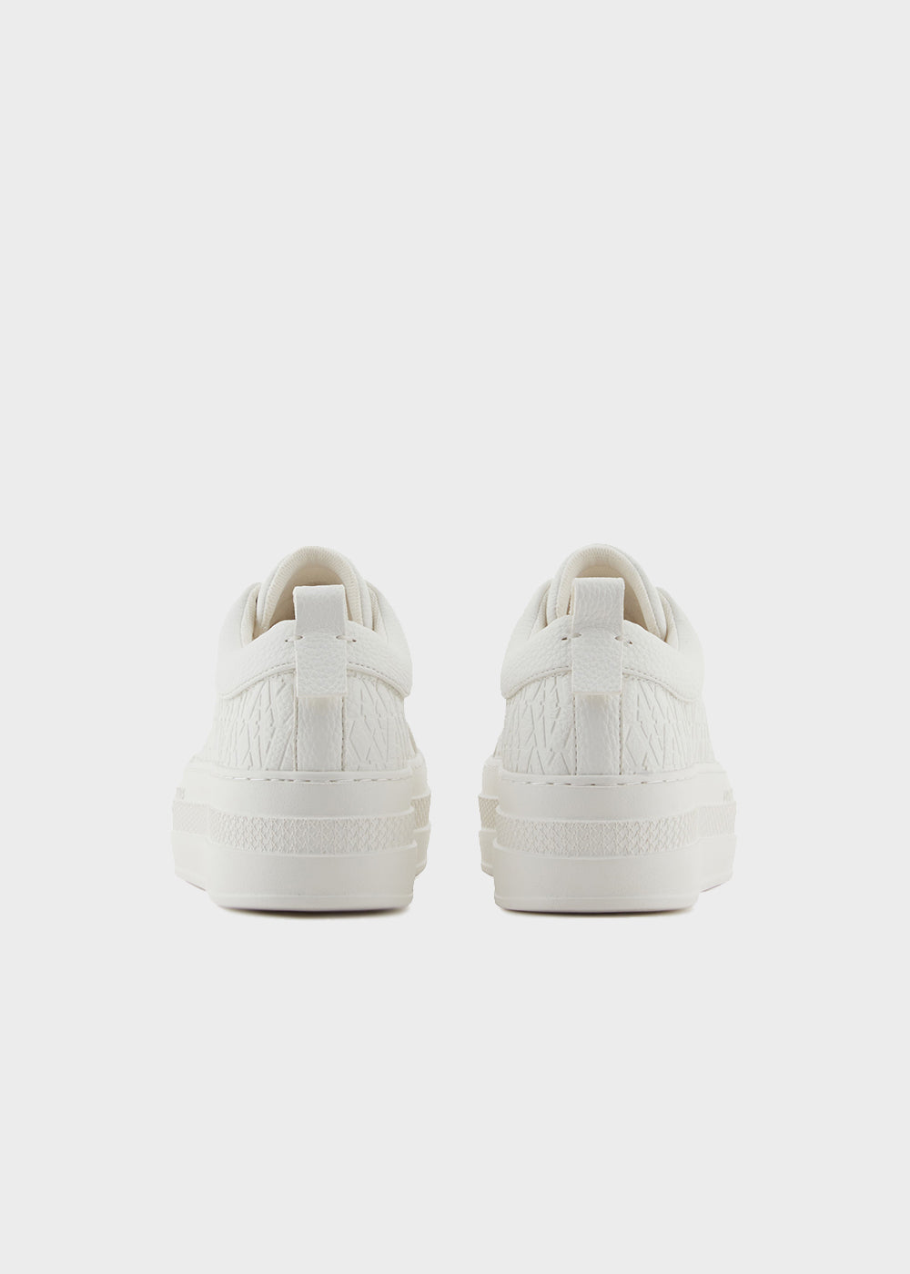 Sneakers con logo in rilievo all over-3