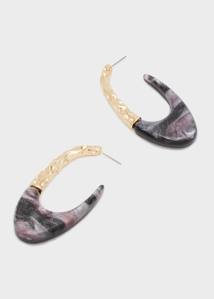 NICKY OVAL EARRINGS