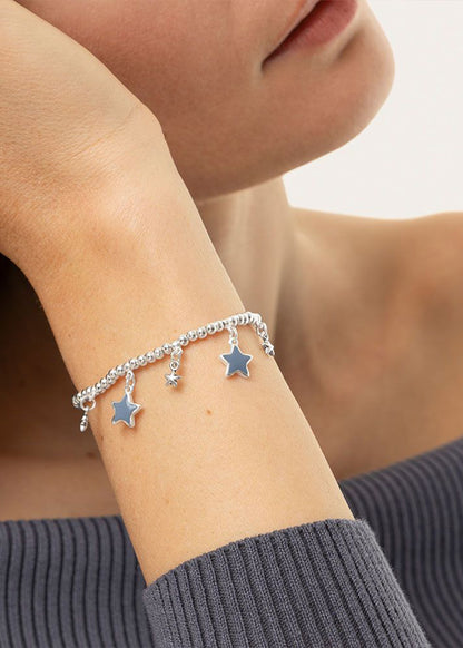 Bracciale Elastico Stelle Blu