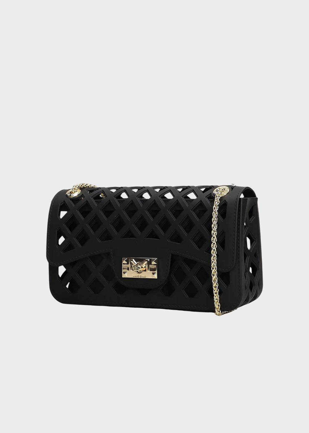 Borsa a tracolla Flat Basket con pochette interna