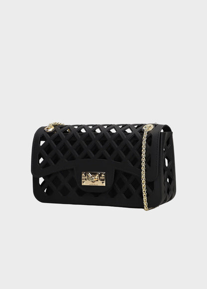 Borsa a tracolla Flat Basket con pochette interna