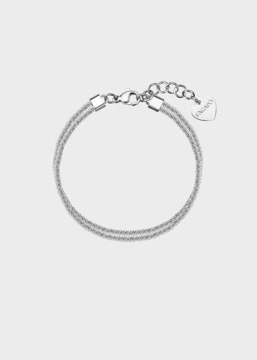 Bracciale doppiofilo Chunky in acciaio
