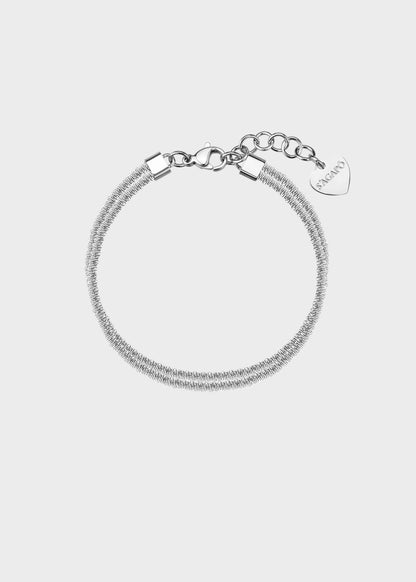Bracciale doppiofilo Chunky in acciaio