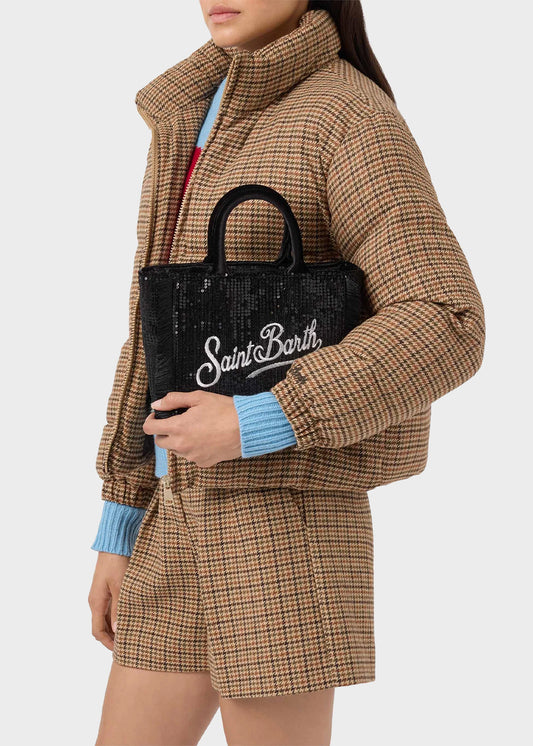 Borsa Vanity Mini Velvet Paillettes