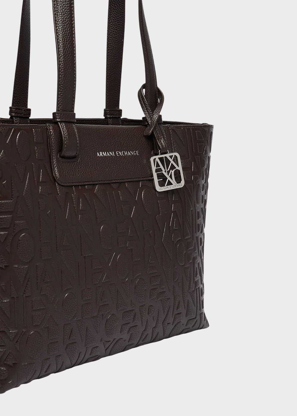 Borsa shopping Liz Pebble M con logo all over-5