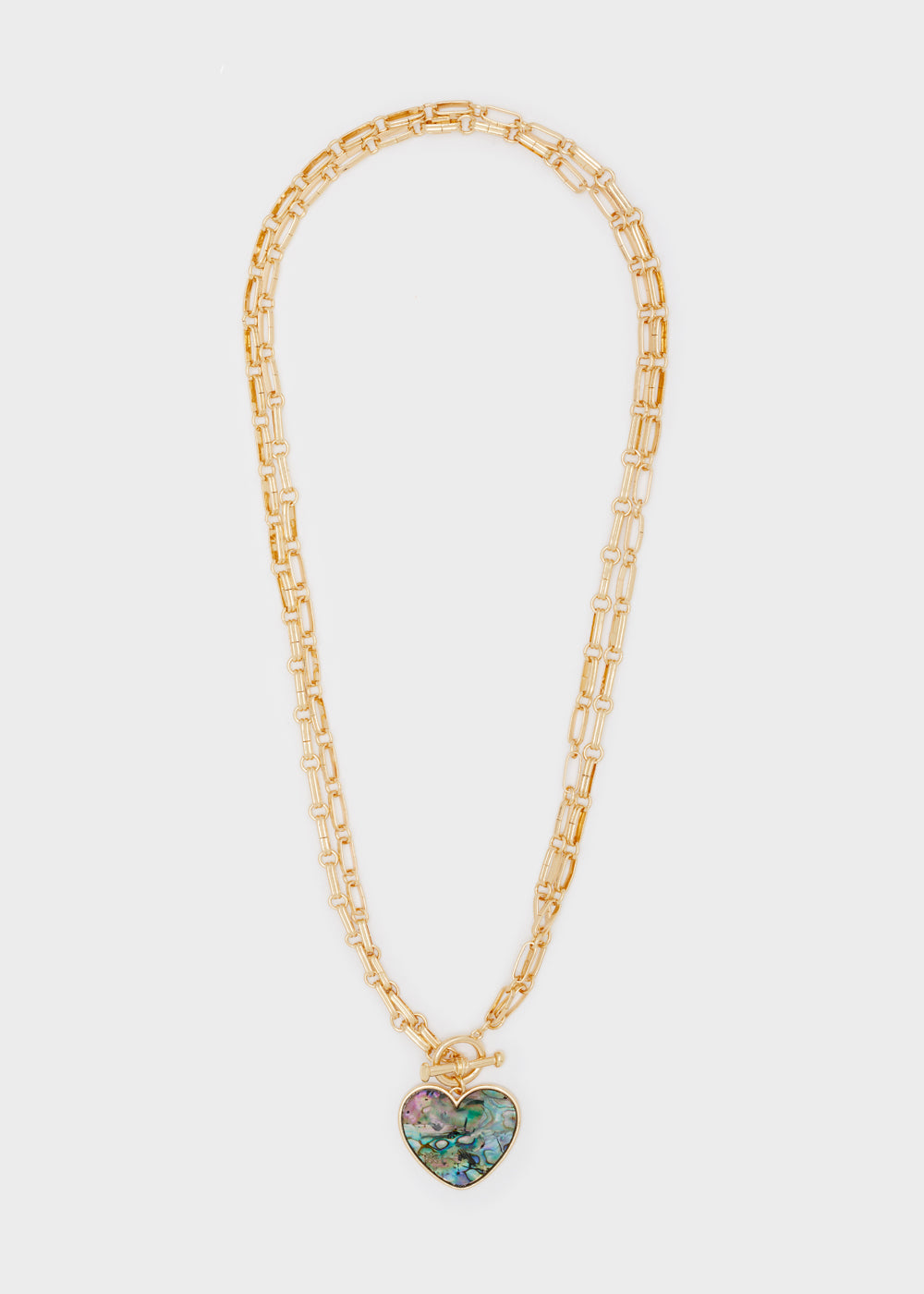 LONG NECKLACE WITH HEART PENDANT