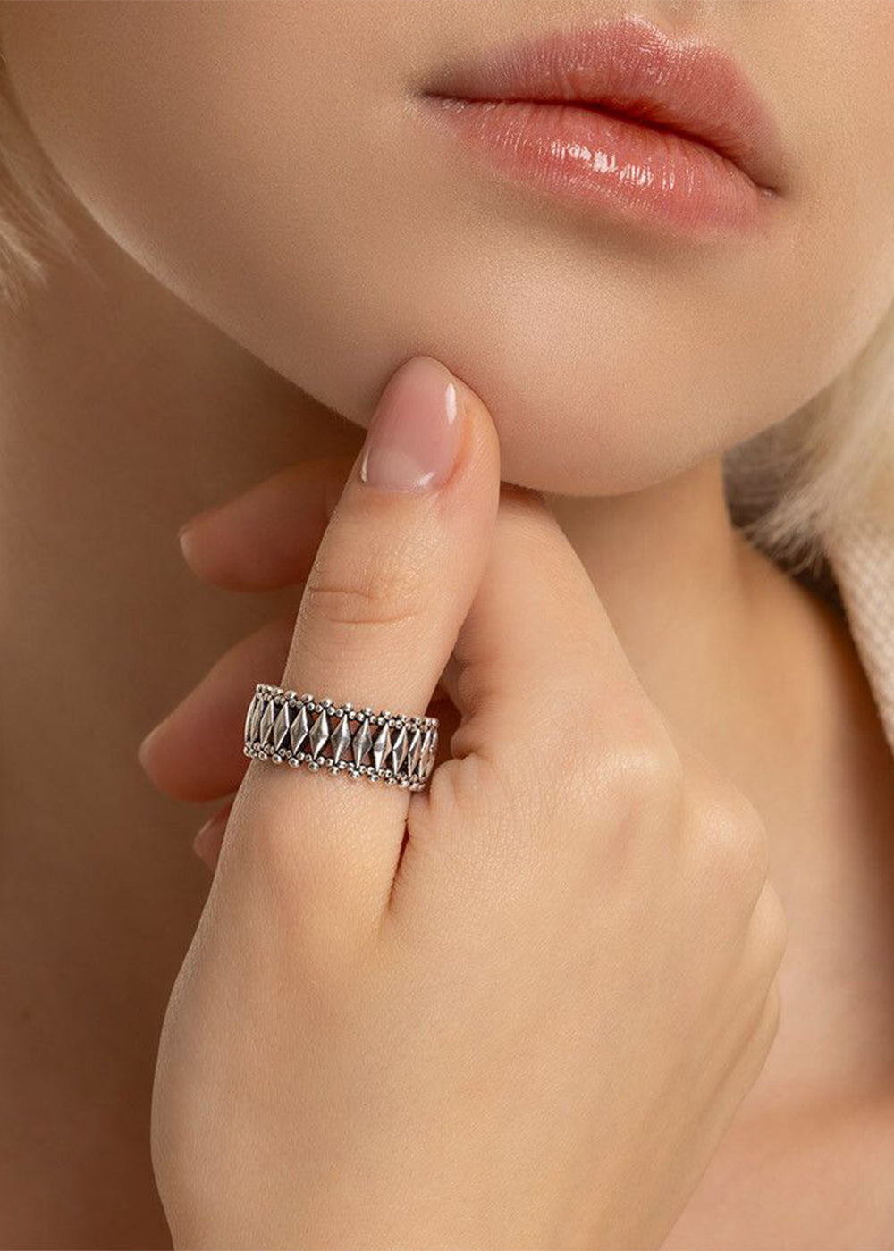 Anello Fascia Rombi
