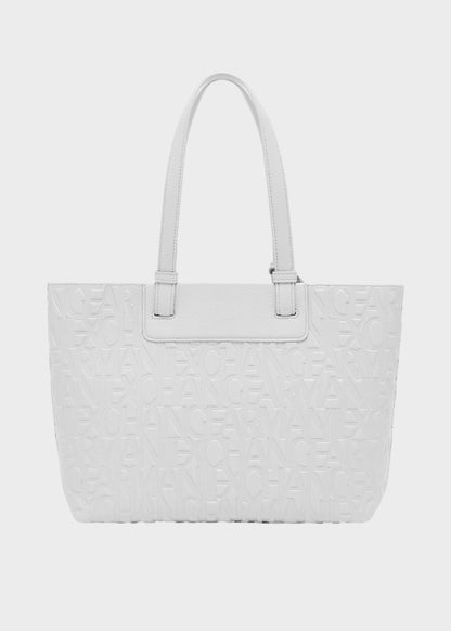 Borsa shopping Liz Pebble M con logo all over