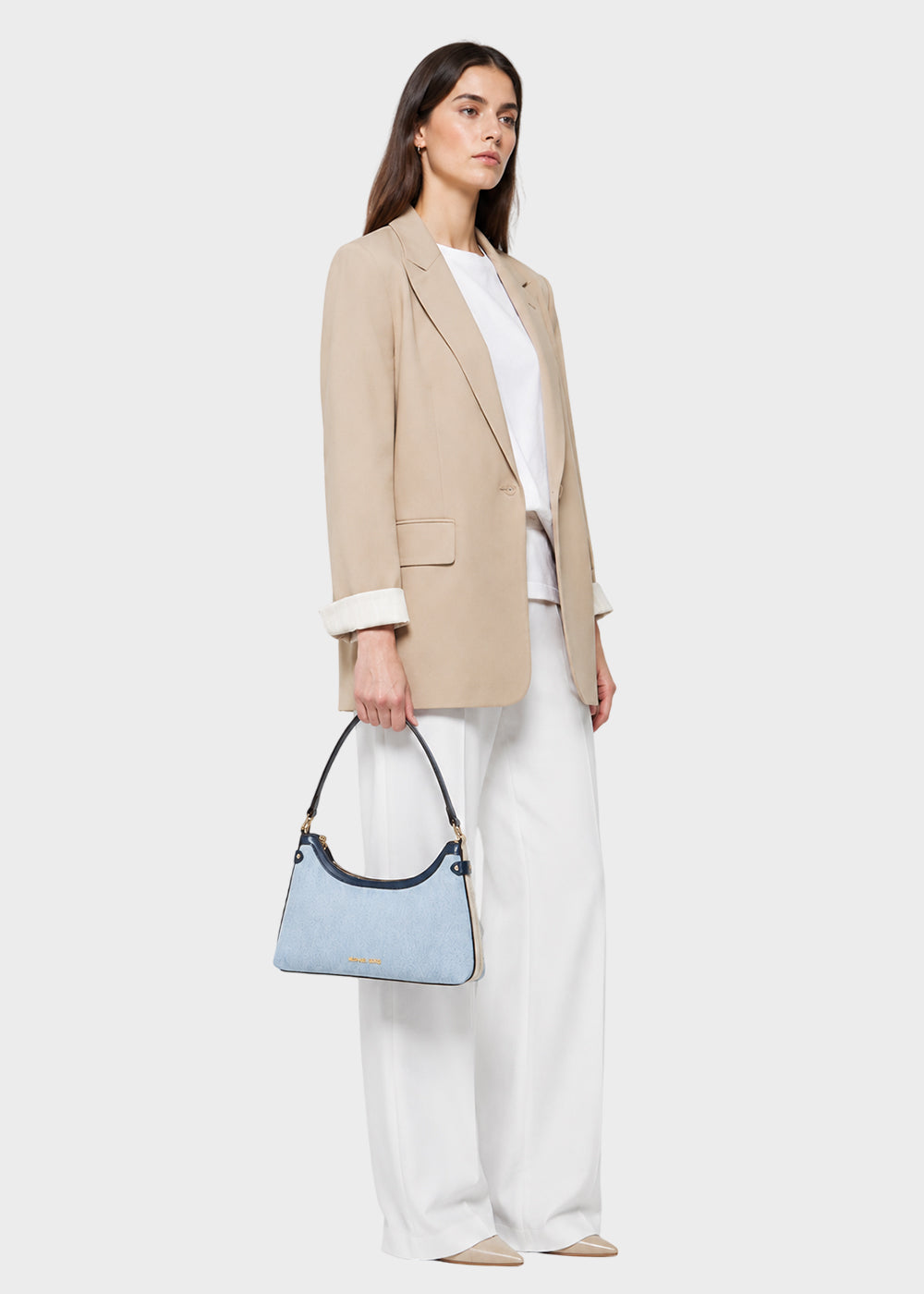 Borsa a spalla Maeve in denim