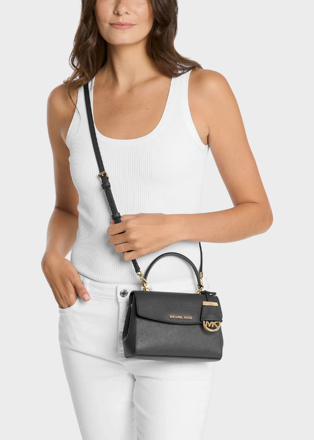 Borsa a mano piccola Ava con tracolla