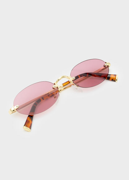 Occhiali Thin Oval rosa