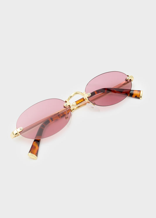 Occhiali Thin Oval rosa