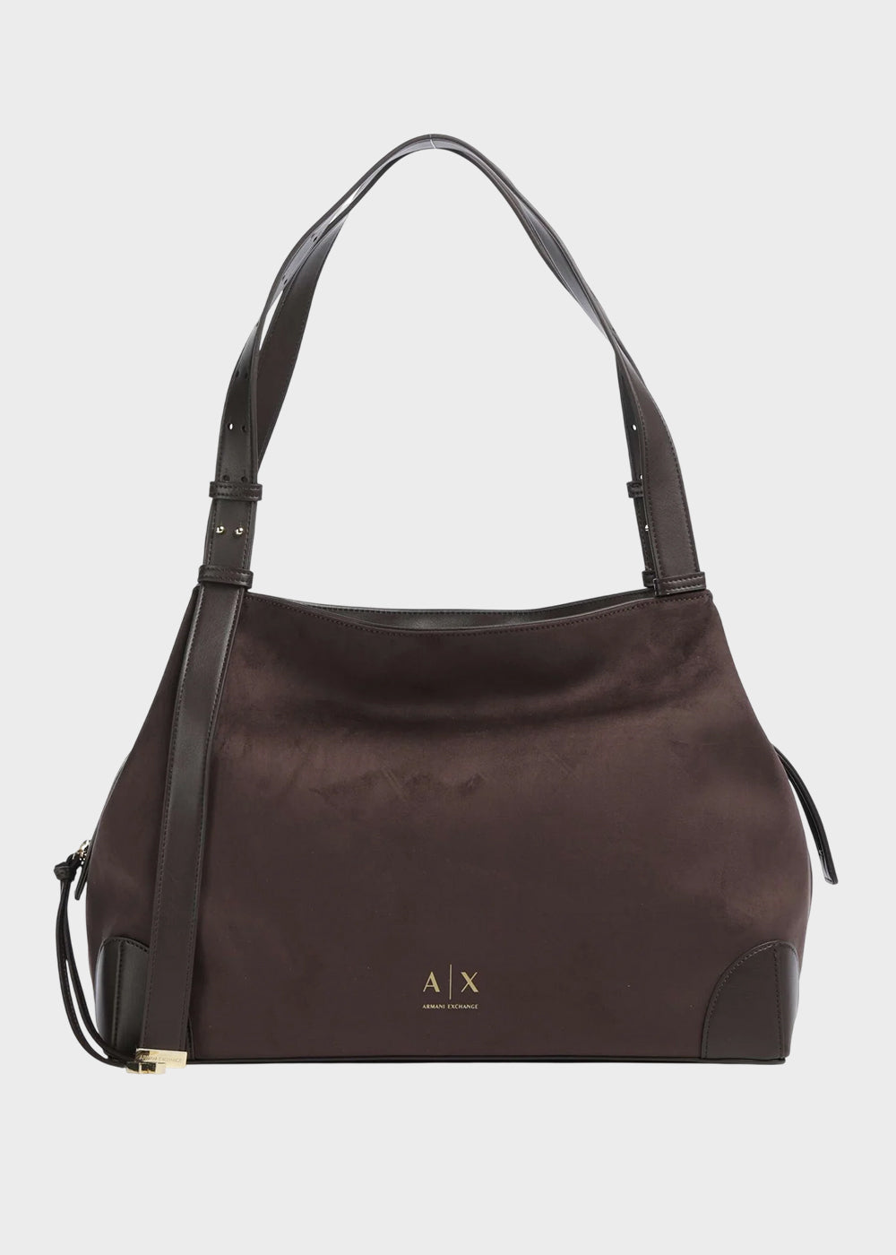 Borsa a spalla grande Alice in camoscio sintetico