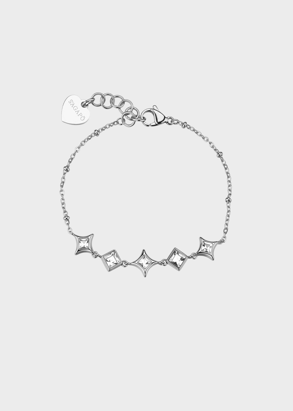 Bracciale Luce in acciaio con cristalli