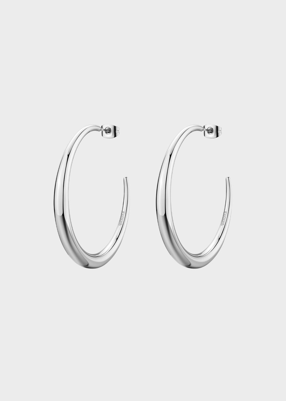 Orecchini a cerchio Chunky in acciaio