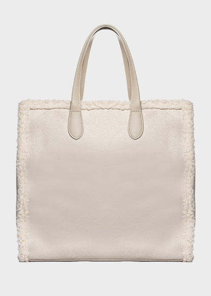 Buby Suede L Soft Handbag with Shoulder Strap