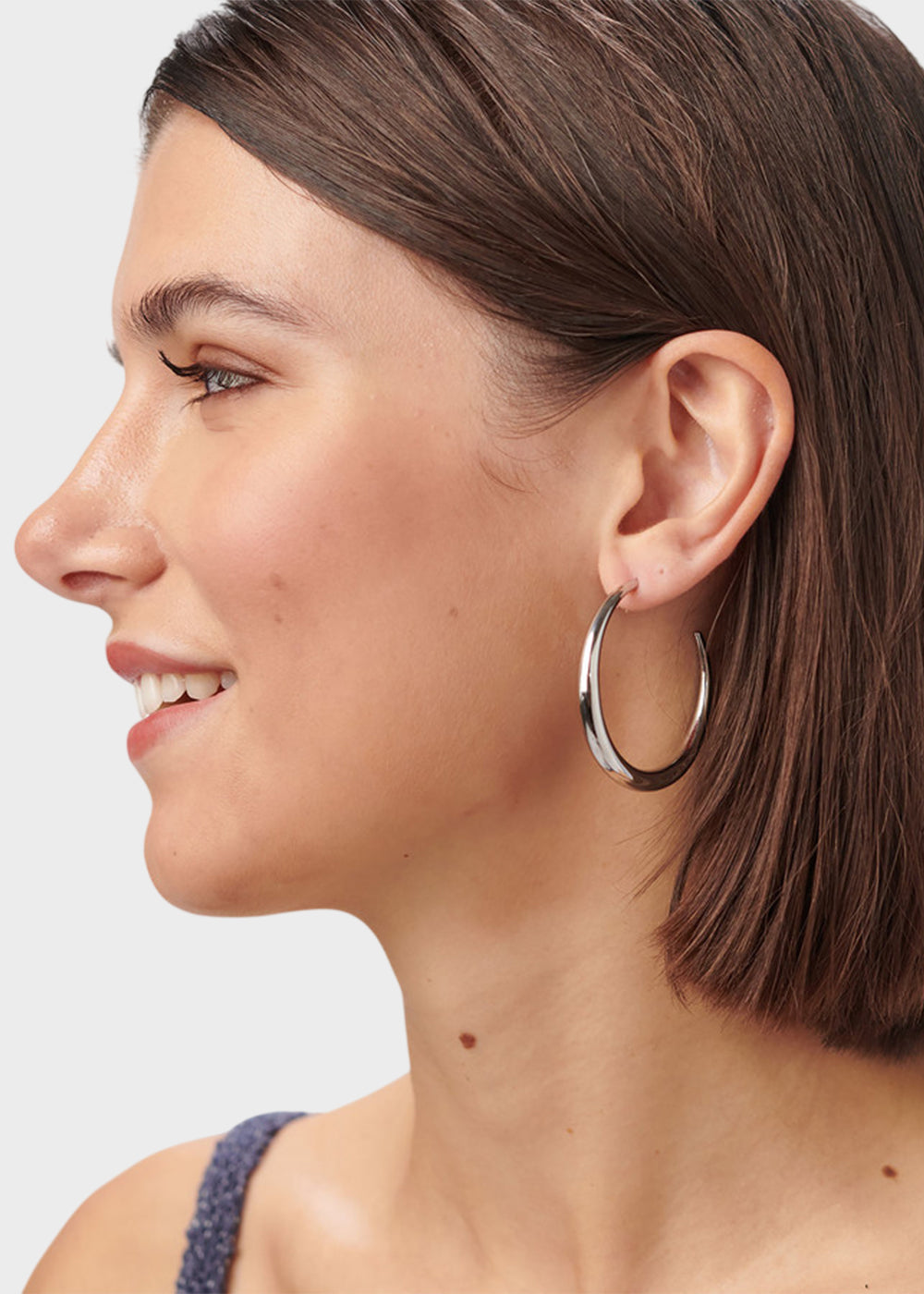 Orecchini a cerchio Chunky in acciaio