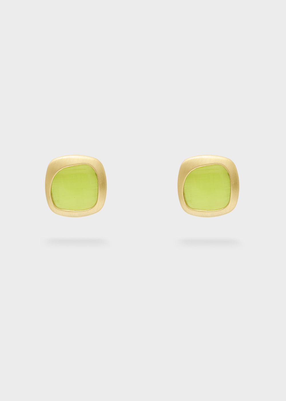 Orecchini Pia con pietra verde
