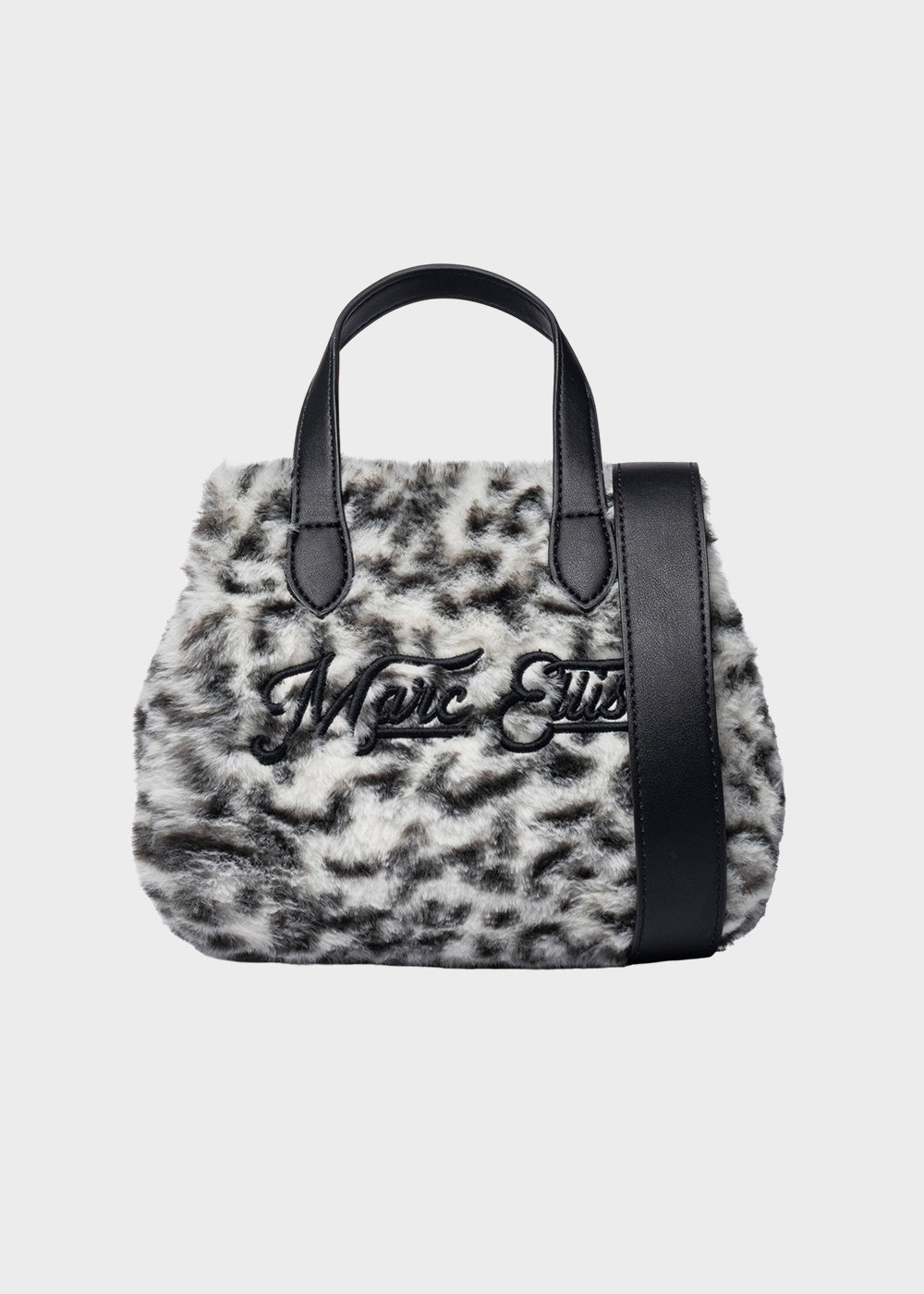 Borsa a mano Buby Lynx S animalier con tracolla, in effetto pelliccia-1