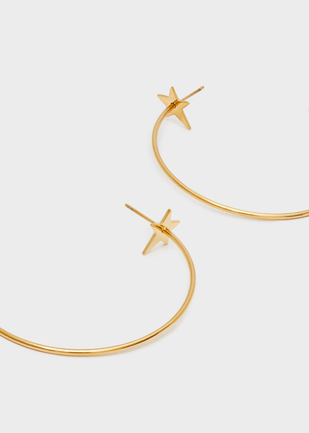 STAR HOOP EARRINGS