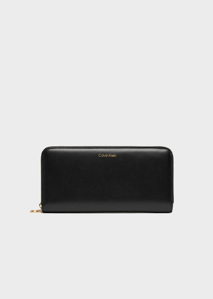 Large Leather Zip Around Wallet