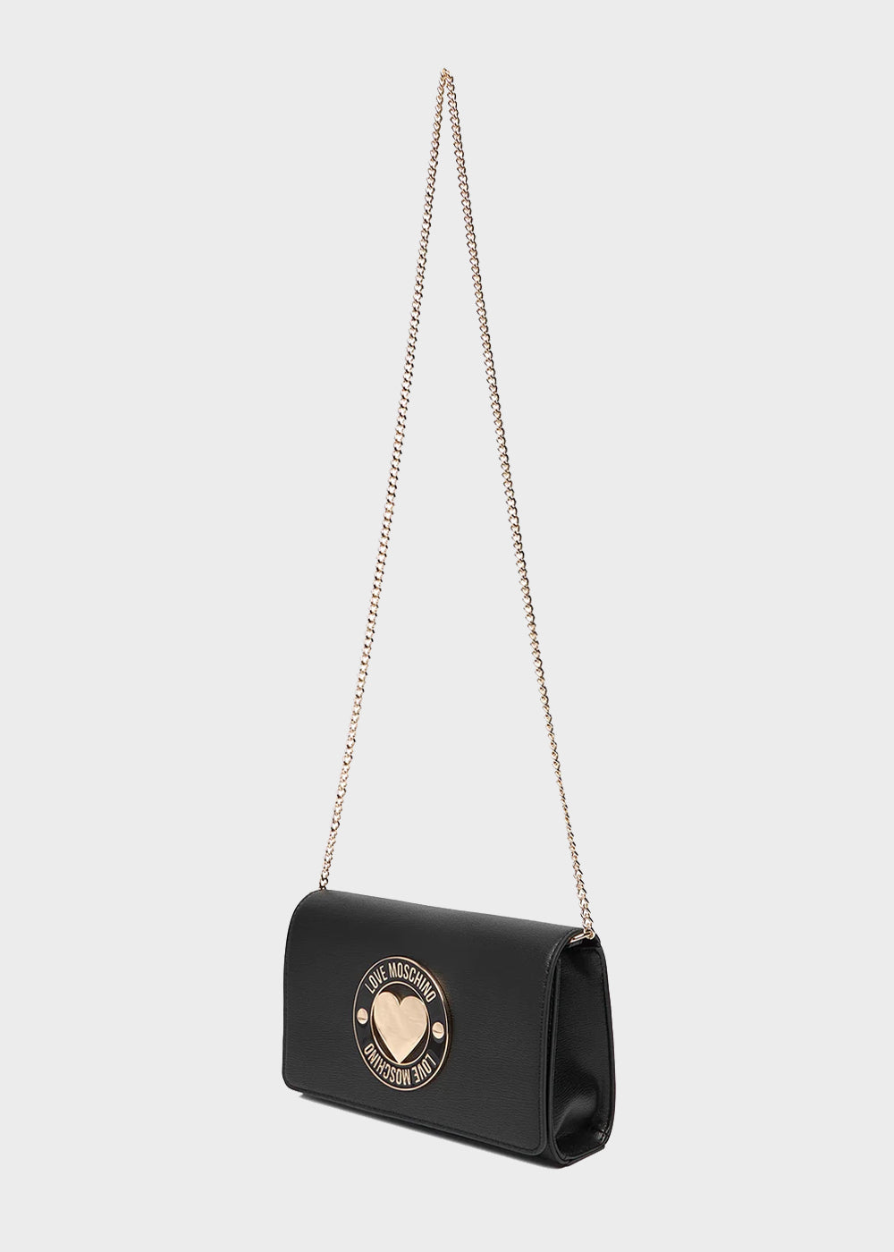 Shoulder bag with logo and heart on the front