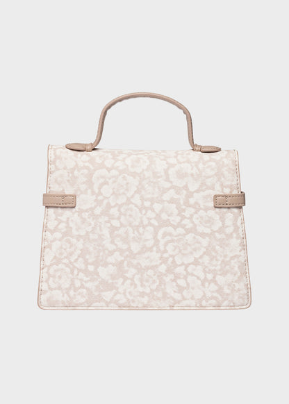 Borsa a mano con tracolla Around M in effetto tessuto